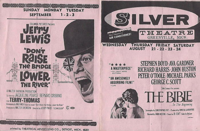 Silver Theatre - OLD FLYER (newer photo)